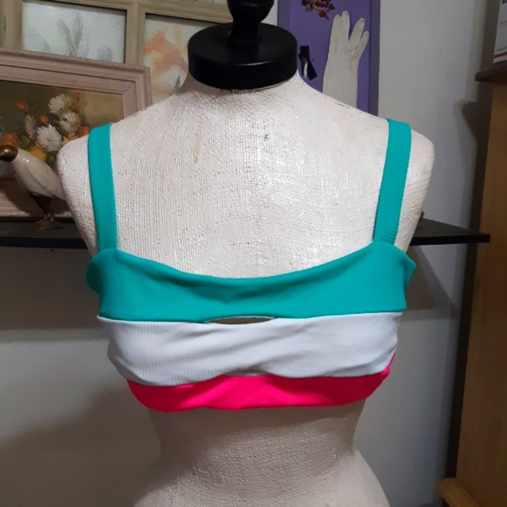 Womens Girls Bikini top 80s Style NOBO 15-17 b29